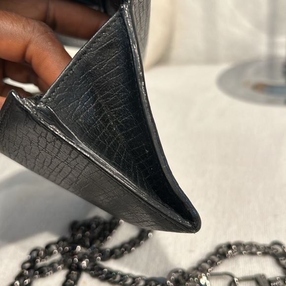 Gucci Black Long Leather wallet Authentic with chain - Picture 12 of 13